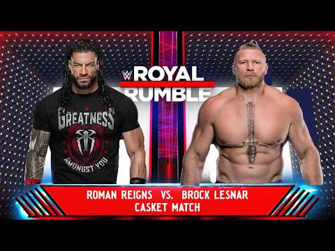 Casket Match | Roman Reigns vs. Brock Lesnar | WWE Royal Rumble