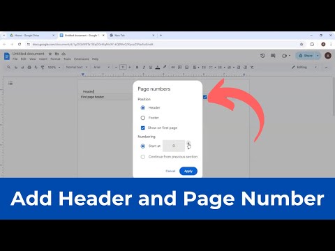 How to Add Header Along with the Page Numbers Google Doc (Quick & Simple)