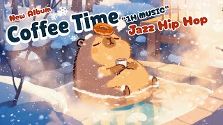 Snowy Hot Spring ♨️ Capybara Coffee Time ☕️ Best Jazz Lo-fi HipHop | Chillhop | Study & Relax Music