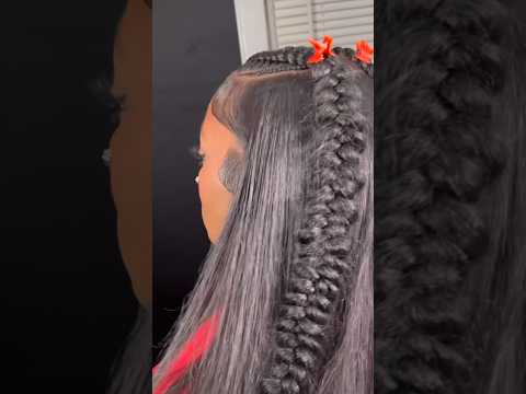 QUICK WEAVE STYLED W/ FISH TAIL BRAID #shorts #fyp #hair #viral #reels #beauty #braids #viralvideo