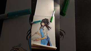 Hhow to draw anime girl #shorts #short #youtube #art #music , #towart #animegirl #howtodraw