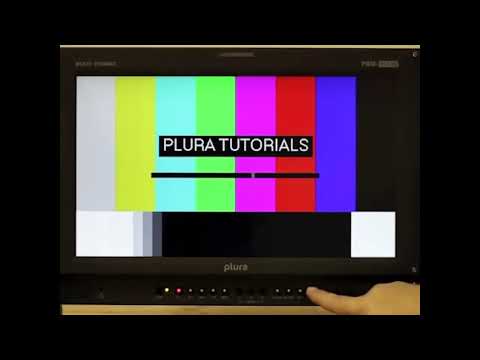 PLURA Tutorials  User Setup on a PBM Monitor