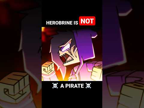 Herobrine is NOT a pirate ☠️ #epicminequest #minecraftanimation