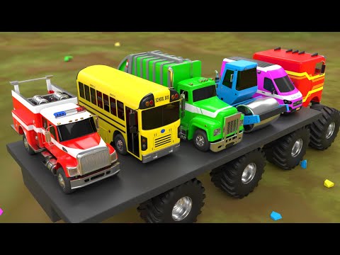 The Wheels on The Bus Song - Baby soccer balls and School Bus - Baby Nursery Rhymes & Kids Songs