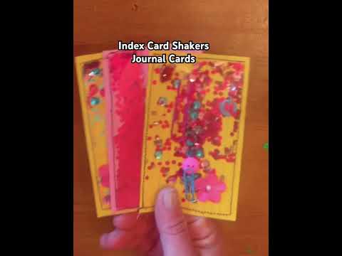 Junk Journal Shaker Cards #junkjournalideas #shakercards #shakercard #junkjournaling