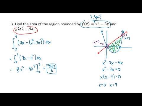 Area Between Curves #1 (OpenStax Calculus, Vol. 2, Section 2.1)