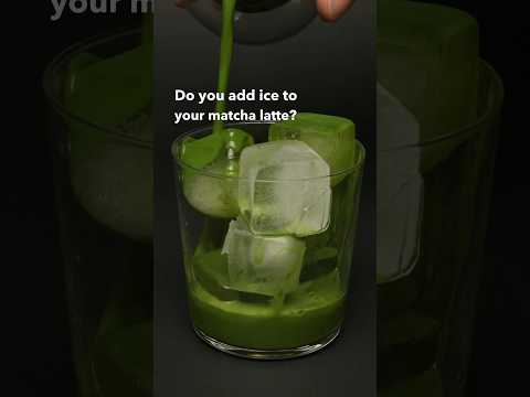 Watch this before adding ice to your matcha 🧊 #icedmatchalatte