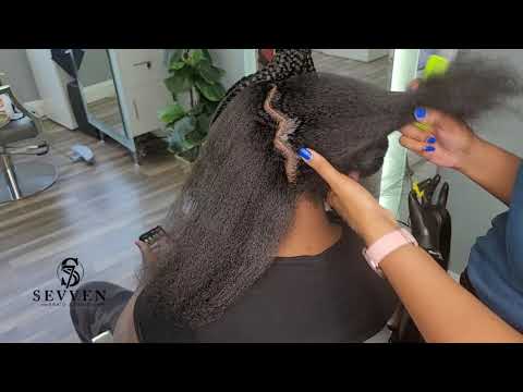 Braided Ponytail | Stitch Ponytail on thick hair