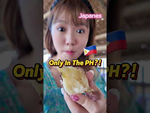 This is only in the Philippines 🇵🇭?! Japanese Girl sees NEW food in the Philippines 🇵🇭🇯🇵