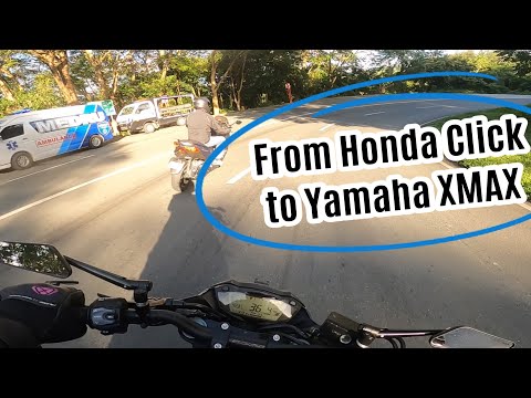 Honda Click noon Yamaha Xmax na ngayon