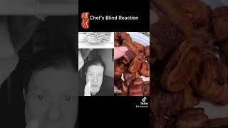 Chef’s Blind Reaction To Bacon 🥓 Hack #blindreaction #chef #bacon #food #cooking