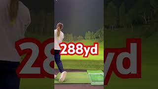 2022年女子のドラコン世界チャンピオンのドライバーショット！！ #short #shorts