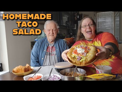 Homemade Taco Salad Recipe #foodreview #cooking #tacosalad #recipe #cookingvideo #cookingshow