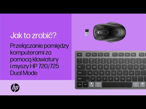 Przełączanie pomiędzy komputerami za pomocą klawiatury i myszy HP 720/725 Dual Mode z HPAC