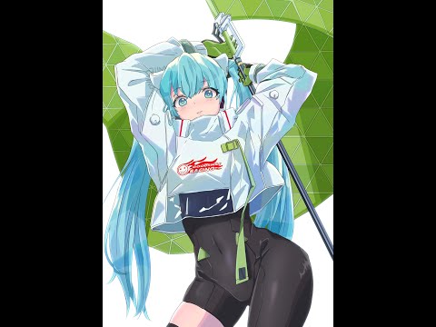 【初音ミク】レーシングミク　Illustration TimeLapse【CLIP STUDIO PAINT PRO】