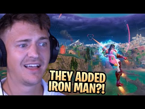 Ninja Reacts To Iron Man Being ADDED To Fortnite...