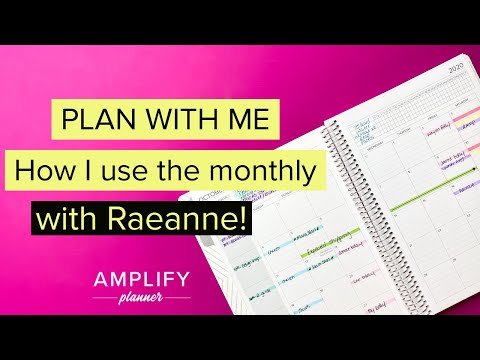 Planning a Month with Co-Founder Raeanne | Amplify Planner