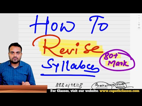 How to revise and score 80+ marks in ca inter September exam| Ca Prakash Patel