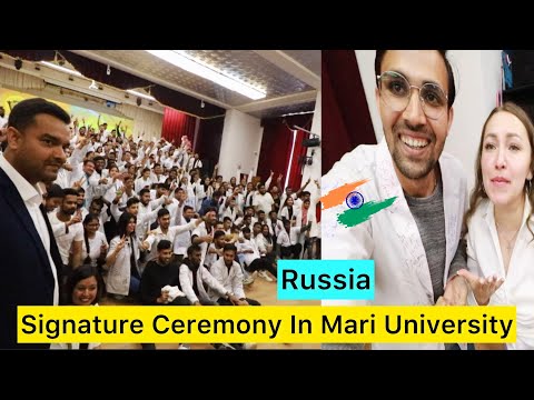 White Coat Ceremony For Indians in Mari State University | Indian in Russia