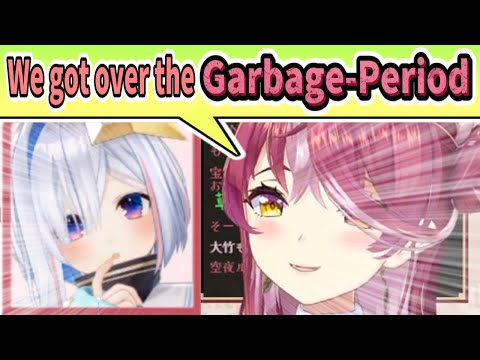 Marine And Kanata Got Over Their Garbage Period ? [ENG SUB] Hololive