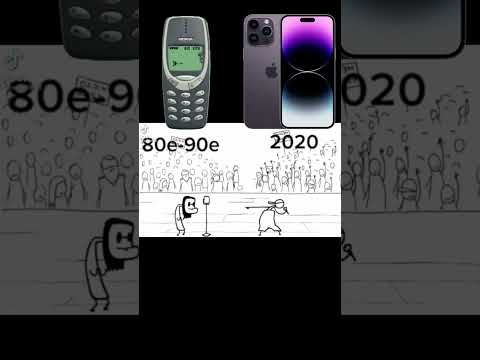 80e - 90e vs 2020 #shorts #trending #trend #viral #iphone #nokia #youtube