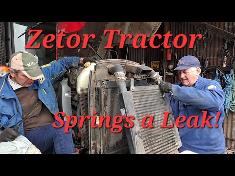 Zetor Tractor Radiator Removal  How to remove it .