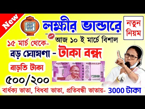 lokkhi Bhandar March payment date | লক্ষীর ভান্ডারে মার্চ মাসের টাকা কবে দেবে? নতুন নিয়ম