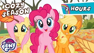 Get Cozy with the Ponies 🍁🎃🍂 | 2 HOUR FALL COMPILATION | My Little Pony: Friendship is Magic