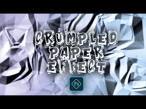 CREATE CRUMPLED PAPER EFFECT IN PHOTOSHOP EASILY | FREE PHOTOSHOP TUTORIAL