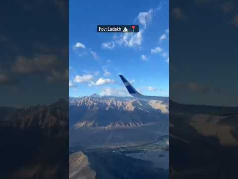 Ladakh trip Mini vlog 5| Hum chale baharo me| Arial view of Ladakh by Plane |Airport Ladakh| Shorts