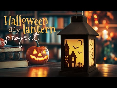 🎃 Halloween Lantern Shadowbox ★ Free Autumn Halloween Craft ★ 🎃