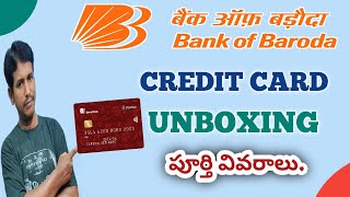 Bank of baroda platinum credit card unboxing|BOB credit card full details|#bankofbarodacreditcard