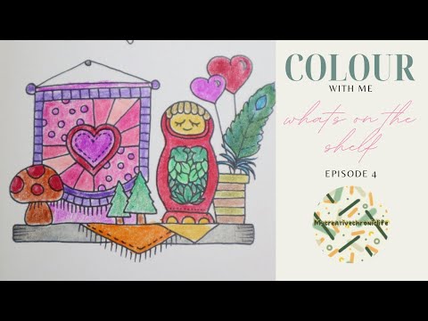 Colour along with me - what’s on the shelf- episode 4 ft Small victories by Johanna Basford