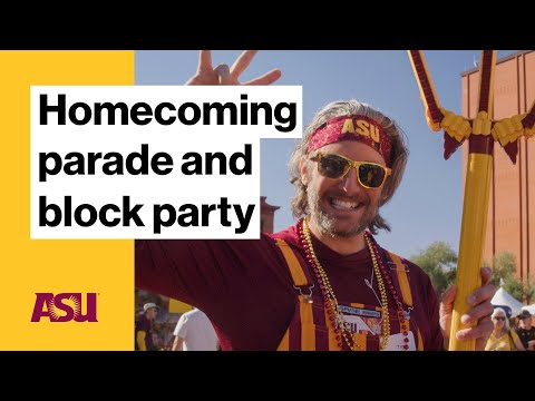 Homecoming parade and block party : Arizona State University (ASU)