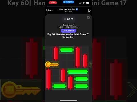 Key 60 | Hamster kombat Mini Game 17 September | How to Solve Mini game puzzle #hamsterkombat