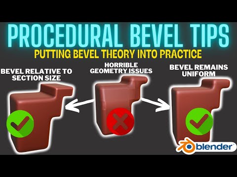 Procedural bevel tips for Blender