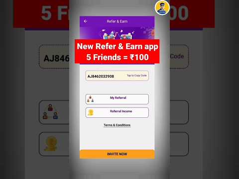 Refer and earn app 2024 🤑 | new earning app today || #referandearnapp