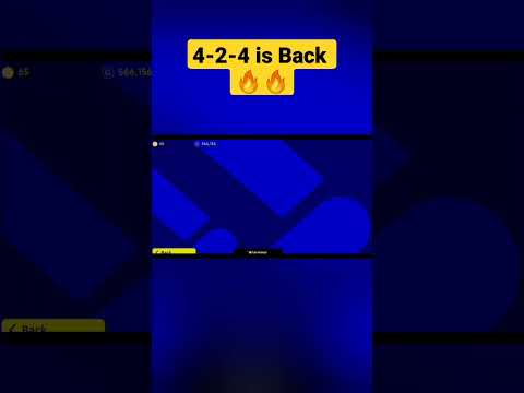 How to get 4-2-4 best  formation in efootball mobile 22 #shorts