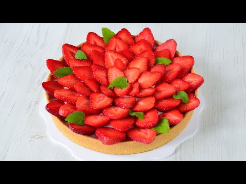 ТАРТ с ЗАВАРНЫМ КРЕМОМ и клубникой🍓