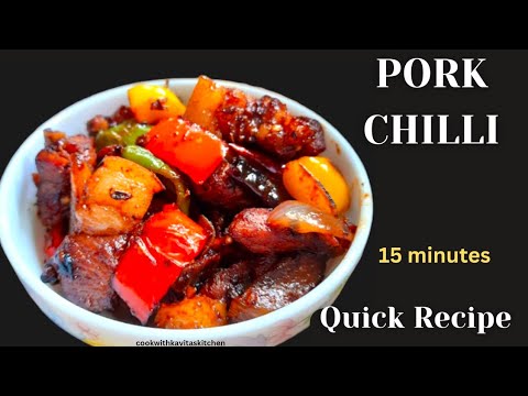 Pork Chilli Recipe in 15 minutes with a Twist | Quick and Easy Pork Stir Fry with tips