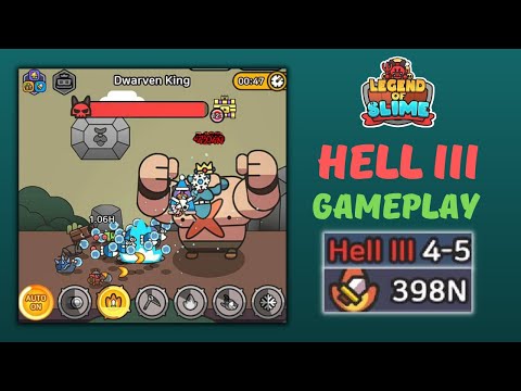 Hell III 4-5 Gameplay Insect Build - Legend of Slime: Idle RPG