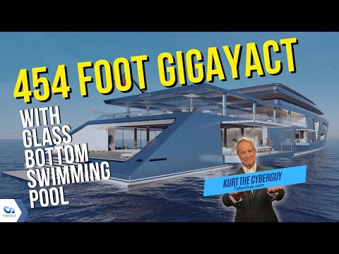 The 454-foot gigayacht with a glass-bottomed swimming pool and underwater lounge | Kurt the CyberGuy