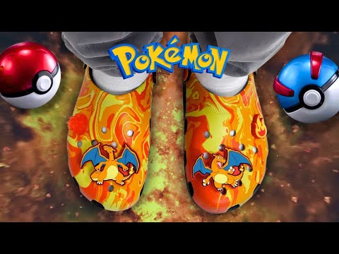 Pokémon x Charizard Crocs Unboxing – 🔥 Light-Up Jibbitz & On Foot Review!