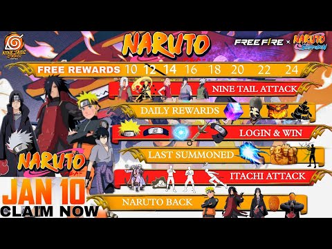 Free Fire X Naruto Event In Free Fire🤯| Free Fire New Event | Ff New Event Today |  new event ff