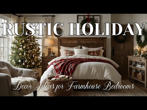 Top 5 Christmas Decor Ideas for Farmhouse Bedrooms | Farmhouse Inspired Christmas Bedroom 2024