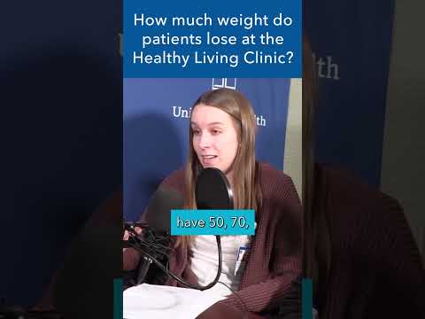 How much weight do patients lose at the Healthy Living Clinic? #shorts