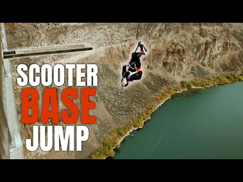 BASE Jump on Scooter | Clayton Lindley