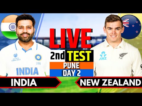 India vs New Zealand, 2nd Test, Day 2 | IND vs NZ Live Match | Live Cricket Match Today, Session 2