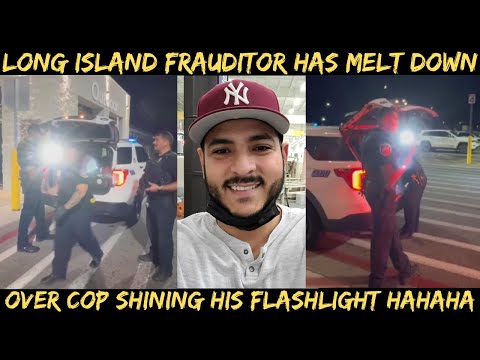 LIAr Has Meltdown as Cop Shines Flashlight in His Camera While Trespassing on Private Property!