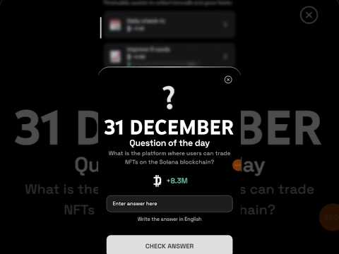 Dropee Question of the day Code Today 31 December | Dropee Question of the day Code | Dropee Code